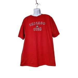 2004 Chicago Cubs Baseball Men's XL Red T-Shirt Tee